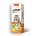 Юнитабс Malt+Vit 120мл мальт паста с таурином для кошек выведение шерсти