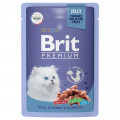 Brit Premium пауч 85г для котят телятина с Морковью в желе 5050116