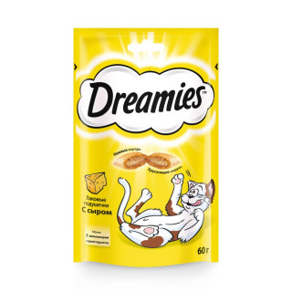 Лакомство Dreamies 60г для кошек с сыром