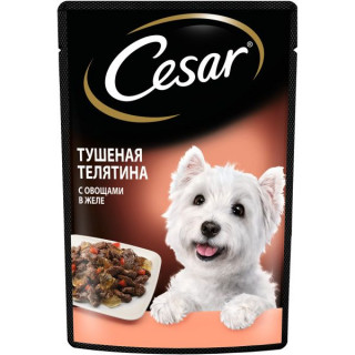 Cesar пауч 85г~28 Тушеная телятина с овощами