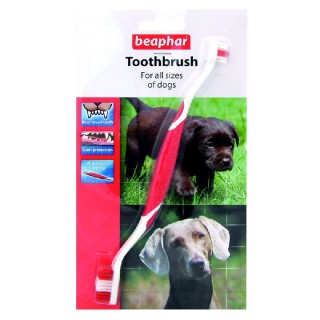 Зубная щетка Беафар для собак двойная блистер 15315/13226