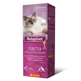 Паста успокоительная Relaxivet Релаксивет 75г для кошек и собак