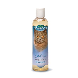 Шампунь-кондиционер Bio-Groom Silky Cat без слез для кошек протеин шелка 237мл