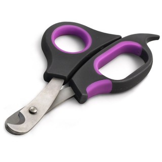 Когтерез Стандарт ножницы 7*14см фиолетовая ручка пакет 624P Triol