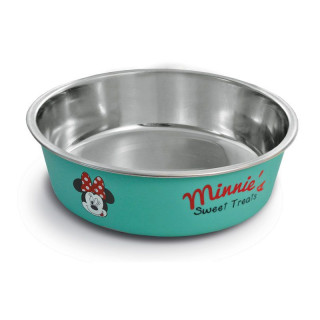 Миска Minnie & Treats 0,45л на резинке зеленая нерж сталь WD3038 Triol Disney