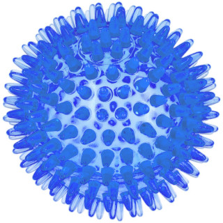 Игрушка для собак Мяч массажный 10см прозрачный синий ZooOne 5100C-5