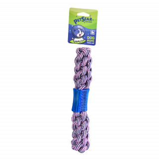 Игрушка для собак Снаряд 26см веревочный с резиновой вставкой текстиль 5181