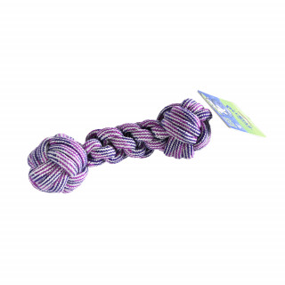 Игрушка для собак Гантель веревочная фиолетовая текстиль 5167