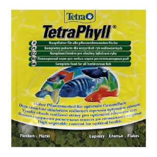 Корм TETRA Phyll 12г для всех видов аквариумных рыб растительные хлопья