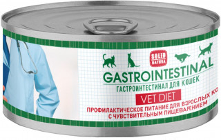 Solid Natura VET Gastrointestinal диета 100г влажный для кошек при проблемах ЖКТ