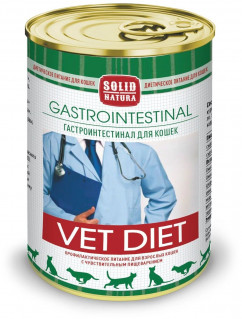 Solid Natura VET Gastrointestinal диета 340г влажный для кошек при проблемах ЖКТ