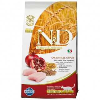 Farmina Ancestral Grain Chicken Neutered 300г для стерил кошек Курица Гранат