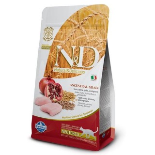 Farmina Ancestral Grain Neutered 1,5кг для стерилизованных кошек Курица/Гранат