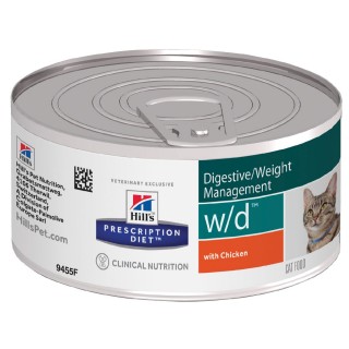 Корм Hills Prescription Diet ветеринарная диета w/d пауч 85г~12 для кошек при диабете
