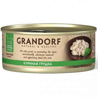 Grandorf консервы 70г~6 для кошек Куриная грудка