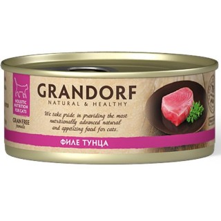 Grandorf консервы 70г~6 для кошек Филе тунца