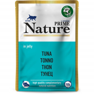 PRIME NATURE пауч 100г для котят Тунец в желе /24