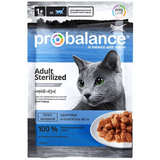 ProBalance Sterilized пауч 85г~25 для стерилизованных кошек, кастрированных котов