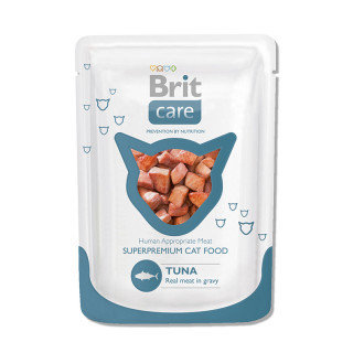 Brit Care Cat Tuna пауч 80г~24 для кошек Тунец в соусе