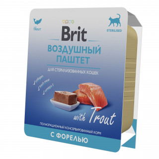 Brit Premium Воздушный паштет 100г Форель для стерилизованных кошек