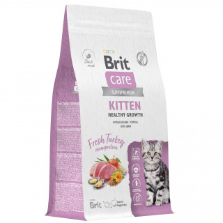 Brit Care Kitten Healthy Growth сухой 400г для котят и беременных кошек индейка