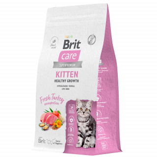 Brit Care Kitten Healthy Growth сухой 1,5кг для котят и беременных кошек индейка