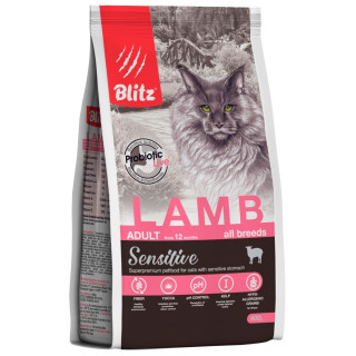 BLITZ Sensitive Cat Lamb сухой 400г Ягненок для кошек