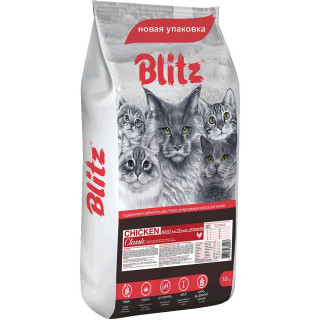 BLITZ Classic Cat Chicken сухой 10кг Курица для кошек