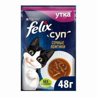 Феликс FELIX Суп 48г~36 Сочные ломтики Утка