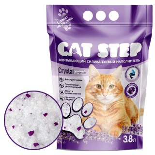 Наполнитель Cat Step Arctic Lavender 3,8л/1,77кг ЛАВАНДА силикагель 1/8