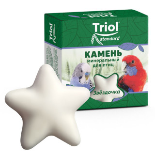 Минеральный камень для птиц Triol/Триол Standard Звездочка 6*6*2,5см