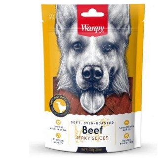 Лакомство для собак Wanpy Dog 100г соломка из вяленой говядины