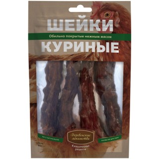 Деревенские лакомства 60г для собак Шейки куриные 76050526