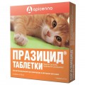 Препарат ПРАЗИЦИД таблетки 200мг/6таб для кошек антигельминт 1таб/3кг