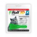 Капли от блох и клещей РОЛЬФ КЛУБ 3D для кошек 4-8кг Экопром R425