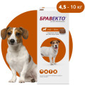 Жевательная таблетка от блох и клещей Бравекто для собак 4,5-10кг (250мг)