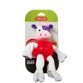 Игрушка для собак Корова 23см плюшевая хлопок+термопластичная резина Zolux