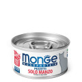 Корм Monge Cat Monoprotein консервы 80г для кошек мясные хлопья из мяса говядины