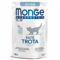 Корм Monge Cat Monoprotein пауч 85г для котят форель