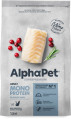 AlphaPet MONOPROTEIN 1,5кг из белой рыбы для кошек 121352