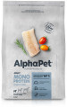 AlphaPet MONOPROTEIN 500г для мелких собак из белой рыбы