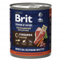 Brit Premium by Nature Meat & Liver консервы 850г Говядина и печень для собак
