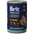 Brit Premium by Nature консервы 410г с индейкой для щенков