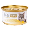 Brit Care Cat консервы 80г~48 для кошек куриные грудки/сыр 3018 /100059