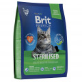Brit Premium Sterilised Chicken 400г для стерилизоанных кошек с курицей