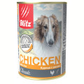 BLITZ Classic CHICKEN консервы 400г*24 Курица с рисом для собак