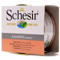 Schesir консервы 85г~56 для кошек Лосось в собственном соку 0150 /132.С170