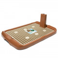 Туалет PL001 для собак со столбиком коричневый 700*470*40мм Triol
