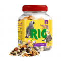 Лакомство Rio Фруктово ореховая смесь 160г для средних и крупных попугаев (банка)